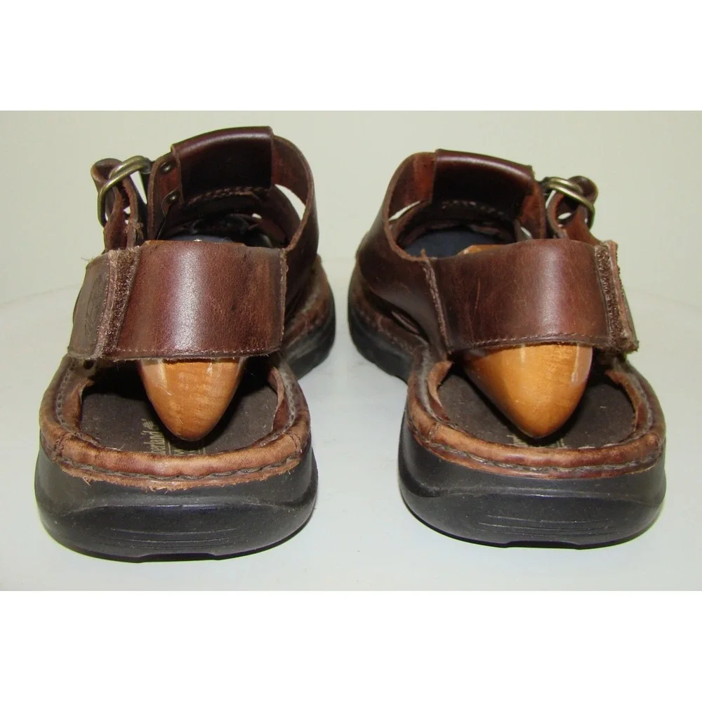 Timberland Smart Comfort Fisherman Mens Size 12M Brown Leather Sandals   DB3